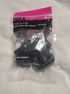 Apollo PEX‑A 1/2 x 1/2 x 1/2 Poly Alloy Tee EPXPAT1210PK 10‑Pack NEW